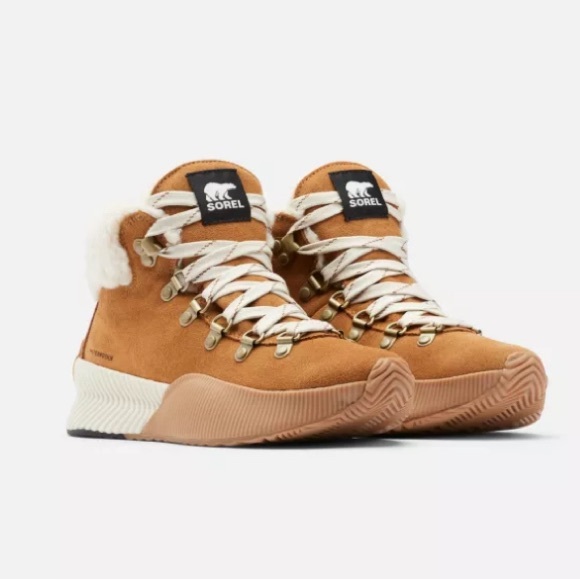 SOREL • Out-N-About III Conquest Waterproof Suede Booties • Camel Brown - Picture 2 of 16